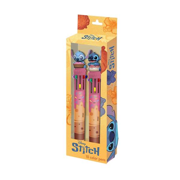 Karactermania Pack de 2 Stylos Multicolores à 10 Mines avec Figurines Lilo et Stitch Tournantes 3D - 3,5 x 9,5 x创建于计时开始23 cm Karactermania Pack de 2 Stylos Multicolores à 10 Mines avec Figurines Lilo et Stitch Tournantes 3D - 3,5 x 9,5 x创建于计时开始23 cm