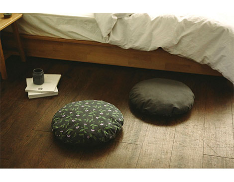 Dailylike Tissu coton Oxford fleurs thistle 1,50m x 3m