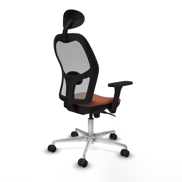 Piqueras y Crespo Chaise de Bureau avec Appui-tête Jorquera 3D086N1 Marron Gris Piqueras y Crespo Chaise de Bureau avec Appui-tête Jorquera 3D086N1 Marron Gris