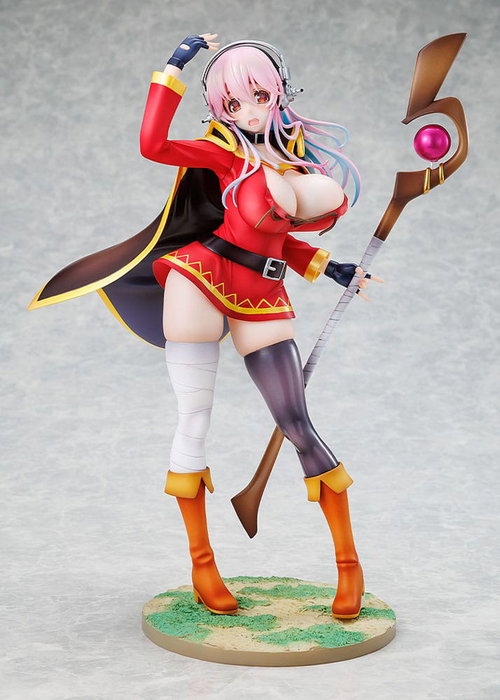 Kadokawa Super Sonico x Konosuba statuette PVC 1/7 Megumin collaboration Ver.