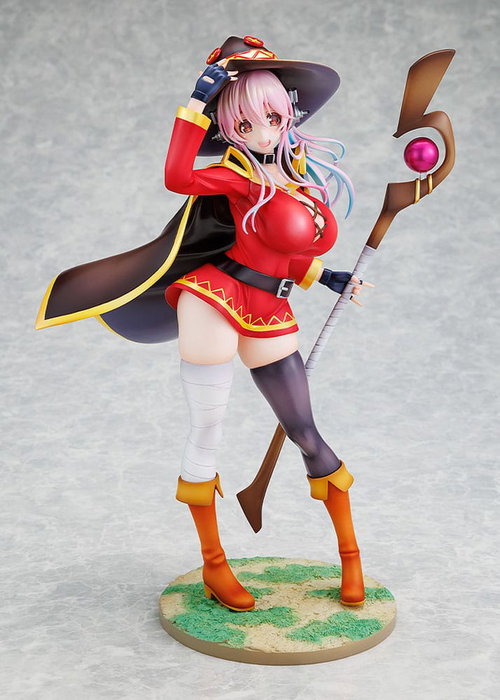 Kadokawa Super Sonico x Konosuba statuette PVC 1/7 Megumin collaboration Ver.