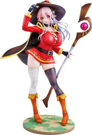 Kadokawa Super Sonico x Konosuba statuette PVC 1/7 Megumin collaboration Ver.