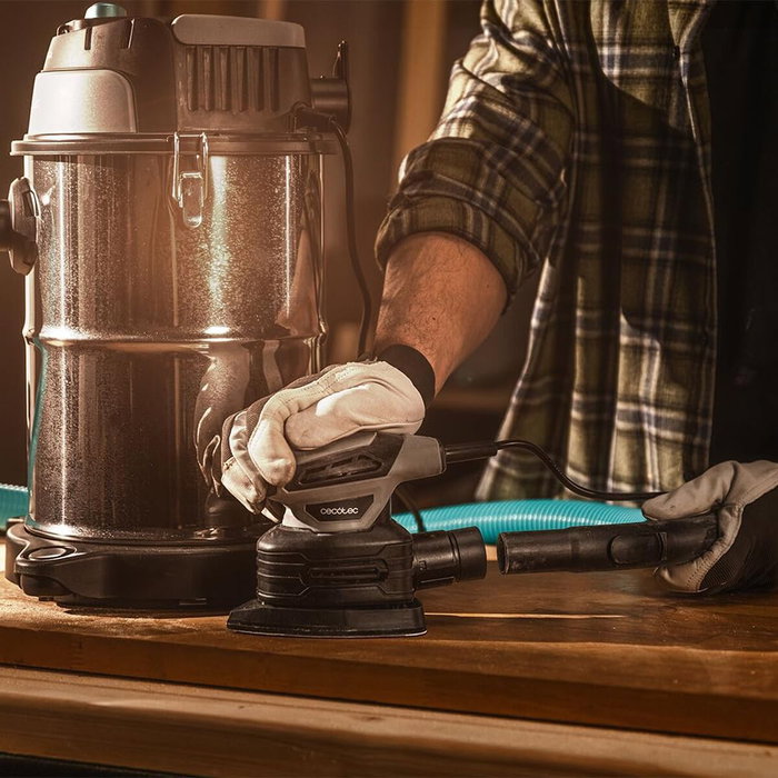 Ponceuse orbitale delta Cecotec 180W PerfectSurface 180 Delta avec réservoir et accessoires