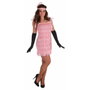 BigBuy Carnival Déguisement Charleston Rose Taille L