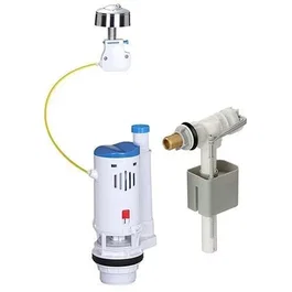 Novobain Kit de chasse d'eau double débit 3/6L avec robinet flotteur