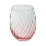 Cristal d'Arques Boîte 4 Verres Hauts Swirly Spring en Cristal 36 cL Rose avec Relief Fabriqué en France