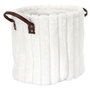 Home Deco Factory Lot de 3 paniers effet peluche Cocooning