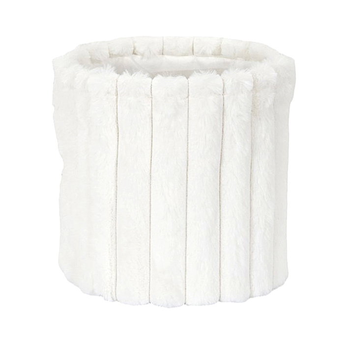 Home Deco Factory Lot de 3 paniers effet peluche Cocooning