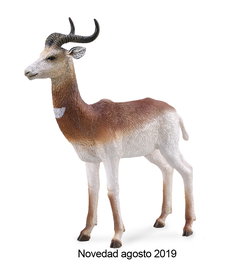 CollectA Figurine Gazelle Dama Blanche et Marron-Rouge aux Cornes en S, Réplique Zoologique pour Collection, Modèle 88865