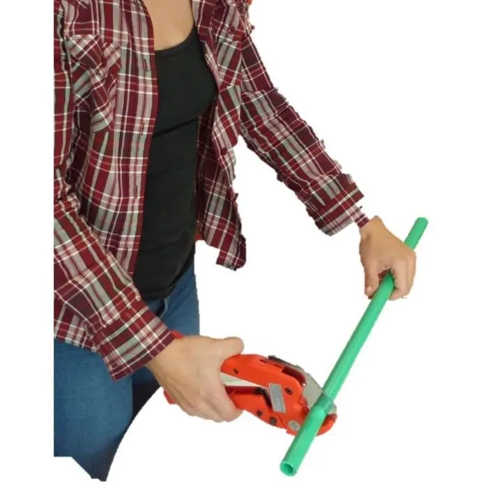 Rothenberger - Coupe-tube pour plastique (PVC, PER, multicouche) jusqu'à 42 mm avec lame en V en acier inoxydable