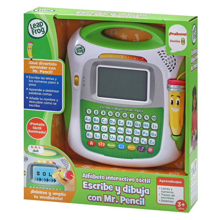Leap Frog - Alfabeto Interactivo Mr Pencil 80-617022 - Apprentissage écriture lettres et chiffres avec écran tactile et stylet, 6 jeux éducatifs Leap Frog - Alfabeto Interactivo Mr Pencil 80-617022 - Apprentissage écriture lettres et chiffres avec écran tactile et stylet, 6 jeux éducatifs