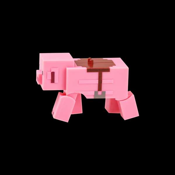 Bizak Figurine Minecraft à mouvement animal - À remonter pour les voir bouger - Boîte en espagnol