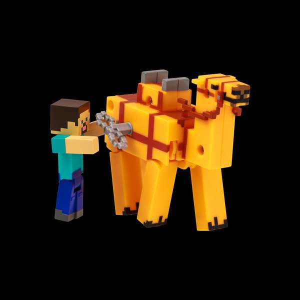 Bizak Figurine Minecraft à mouvement animal - À remonter pour les voir bouger - Boîte en espagnol