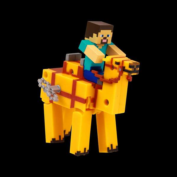 Bizak Figurine Minecraft à mouvement animal - À remonter pour les voir bouger - Boîte en espagnol