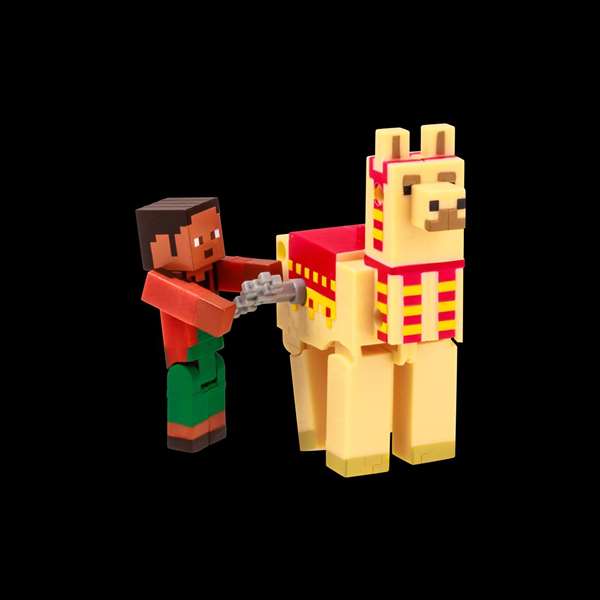 Bizak Figurine Minecraft à mouvement animal - À remonter pour les voir bouger - Boîte en espagnol