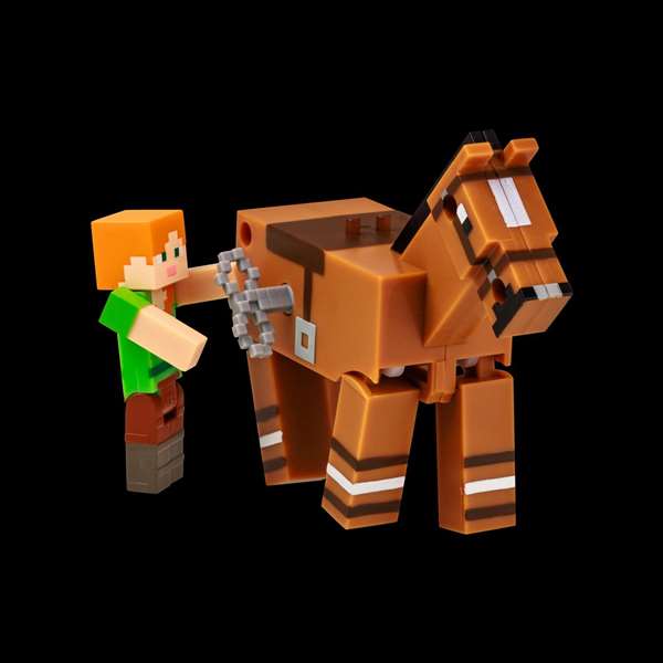 Bizak Figurine Minecraft à mouvement animal - À remonter pour les voir bouger - Boîte en espagnol