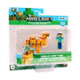 Bizak Figurine Minecraft à mouvement animal - À remonter pour les voir bouger - Boîte en espagnol