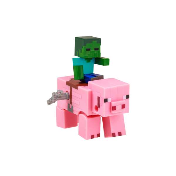 Bizak Figurine Minecraft à mouvement animal - À remonter pour les voir bouger - Boîte en espagnol