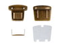 Innspiro Broche Tupi Rectangulaire Acier Or Vieux 37x36 mm