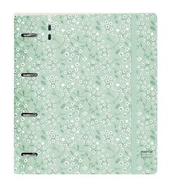 Safta Carpeblock - Tapis de jeu en mousse PP pour enfants 4 animaux 35 mm, motif fleurs vert clair, 27 x 32 x 4 cm