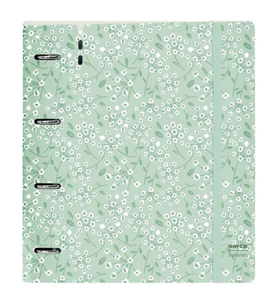 Safta Carpeblock - Tapis de jeu en mousse PP pour enfants 4 animaux 35 mm, motif fleurs vert clair, 27 x 32 x 4 cm