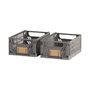 Day Boîte de rangement pliable gris foncé 25 x 16,5 x 10 cm lot de 2