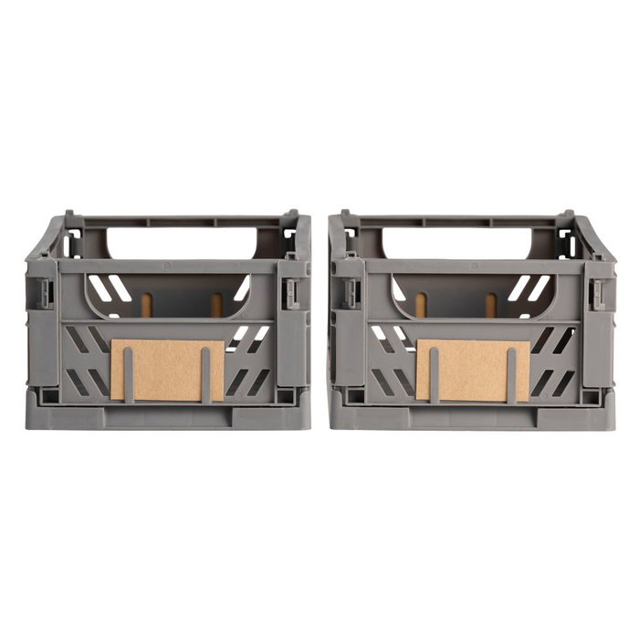 Day Boîte de rangement pliable gris foncé 25 x 16,5 x 10 cm lot de 2