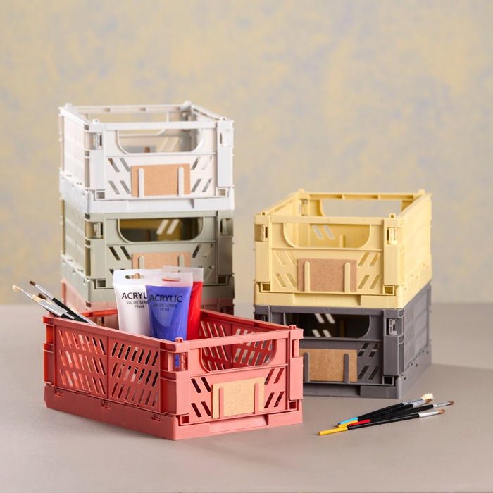 Day Boîte de rangement pliable gris foncé 25 x 16,5 x 10 cm lot de 2