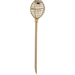 Torche solaire Lumina Faux Rottin Naturel - 70 cm