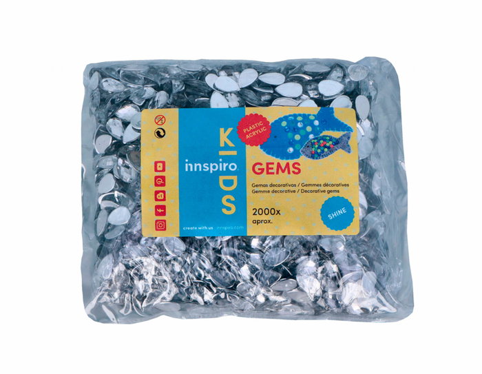 Innspiro Gemas acryliques transparentes en forme de goutte 8x13mm, 2000 pièces Innspiro Gemas acryliques transparentes en forme de goutte 8x13mm, 2000 pièces