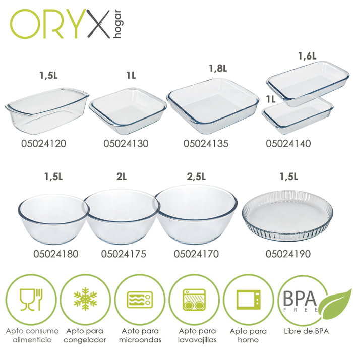 ORYX Bol en Cristal de 1,5 Litre pour Mélanges