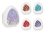 Acorde Lot de 4 Mini Désodorisants Gel Senteurs Variées 24x7x4 cm (Set de 12)