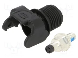 HARTING Connecteur d'alimentation DC Han® S / Han® S 120, 1,5kV, 1 broche, noir