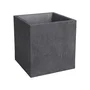 Artevasi Sydney - Pot de fleur carré anthracite 21 L - 30 cm - Design moderne pour intérieur et extérieur - Dimensions 29.5x29.5x29.5 cm