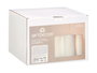 Giftdecor Lampe de Plafond Rugueuse 35x25x32 cm, Métal et Velours, Naturel (Set de 2)