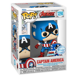 Funko Pop Marvel A60 - Captain America Comic avec pin