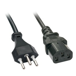 Lindy Câble d'alimentation CH vers C13, 2m, Noir