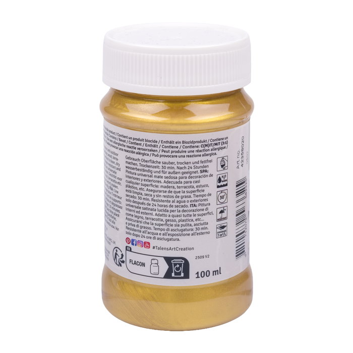Talens Art Creation Peinture Acrylique Or Élégant 100ml Talens Art Creation Peinture Acrylique Or Élégant 100ml