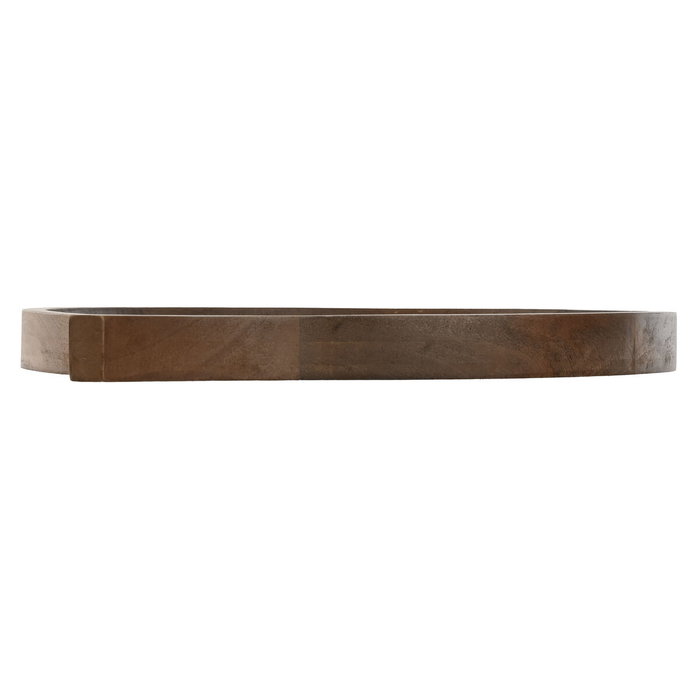 Home ESPRIT Centre de Table 3 Pièces en Bois de Manguier Marron Noir Marron Clair, 37 x 31 x 2,7 cm