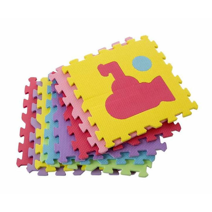 Tapis Puzzle Polyester 30 x 30 x 1 cm Transport 9 Pièces