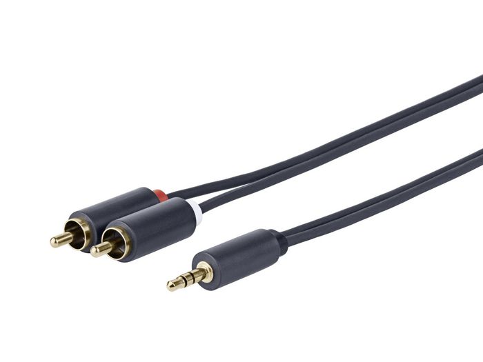 Vivolink Câble audio 3,5mm vers 2 x RCA M-M 2m Vivolink Câble audio 3,5mm vers 2 x RCA M-M 2m