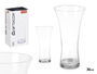 GIFTDECOR Vase en Cristal Transparent à Large Ouverture 30cm