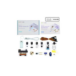 Microbit Kit de capteurs intelligents pour maison connectée avec micro:bit - capteurs température, son, choc, servo, moteur, LED arc-en-ciel