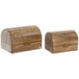 Boîte à bijoux Home ESPRIT Marron Bois de manguier (2 Unités)