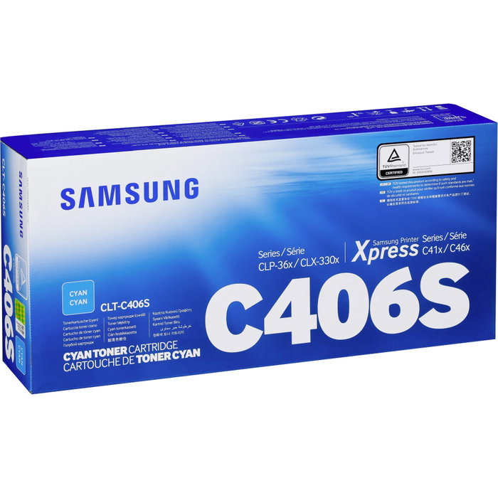 Samsung Cartouche de toner CLT-C406S Cyan
