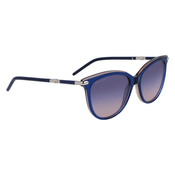 Longchamp LO727S-435 Lunettes de soleil Bleu/Rose
