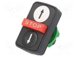SCHNEIDER ELECTRIC Commutateur triple Harmony XB5 Ø22mm blanc/rouge/noir
