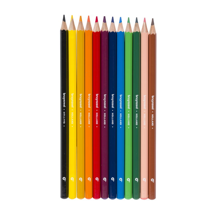 Bruynzeel Étui de 12 crayons de couleur Kids Bruynzeel Étui de 12 crayons de couleur Kids