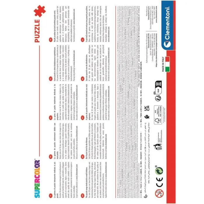 Clementoni Puzzle 104 pièces Jurassic World Super Color - Dinosaures - À partir de 6 ans Clementoni Puzzle 104 pièces Jurassic World Super Color - Dinosaures - À partir de 6 ans