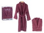 BERILO Lot de 6 peignoirs rouges L XL